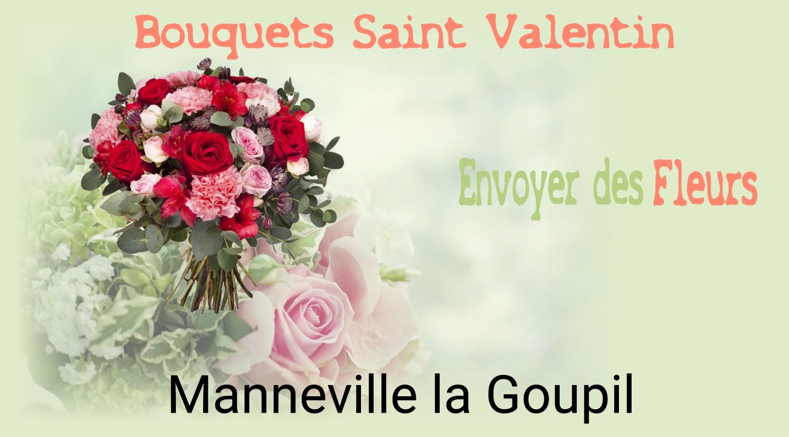 Roses de Saint-Valentin livrées à Manneville-la-Goupil